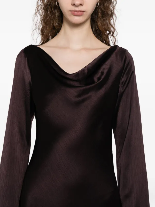 Reformation PIKE Dress | Brown | FARFETCH