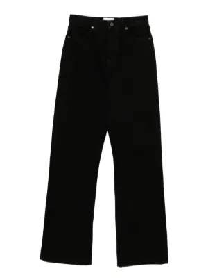 パンツ isabel marant wide straight Black denim ISABEL MARANT Jenny straight-leg Jeans | Black | FARFETCH