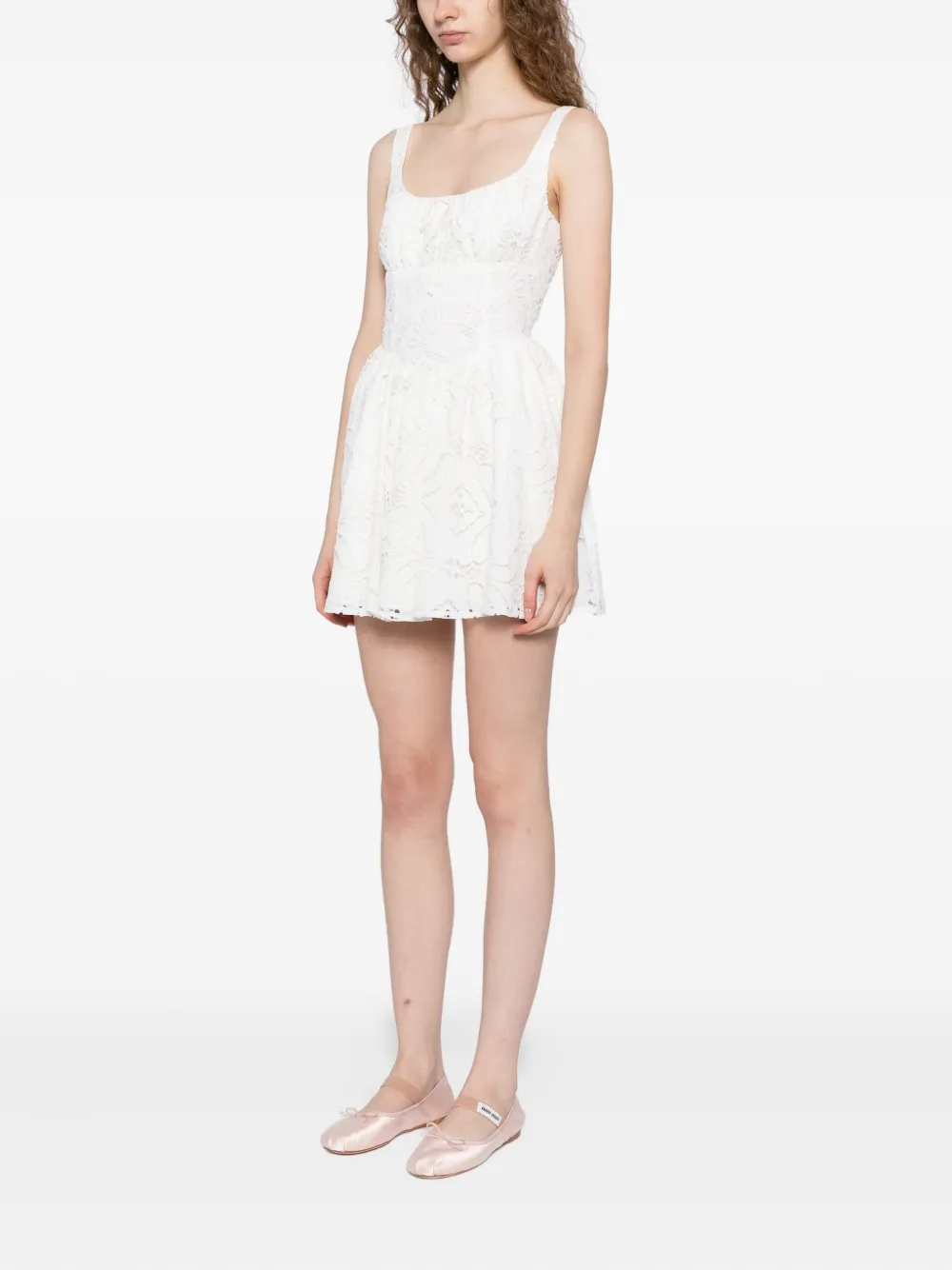 Reformation Daria jurk Wit