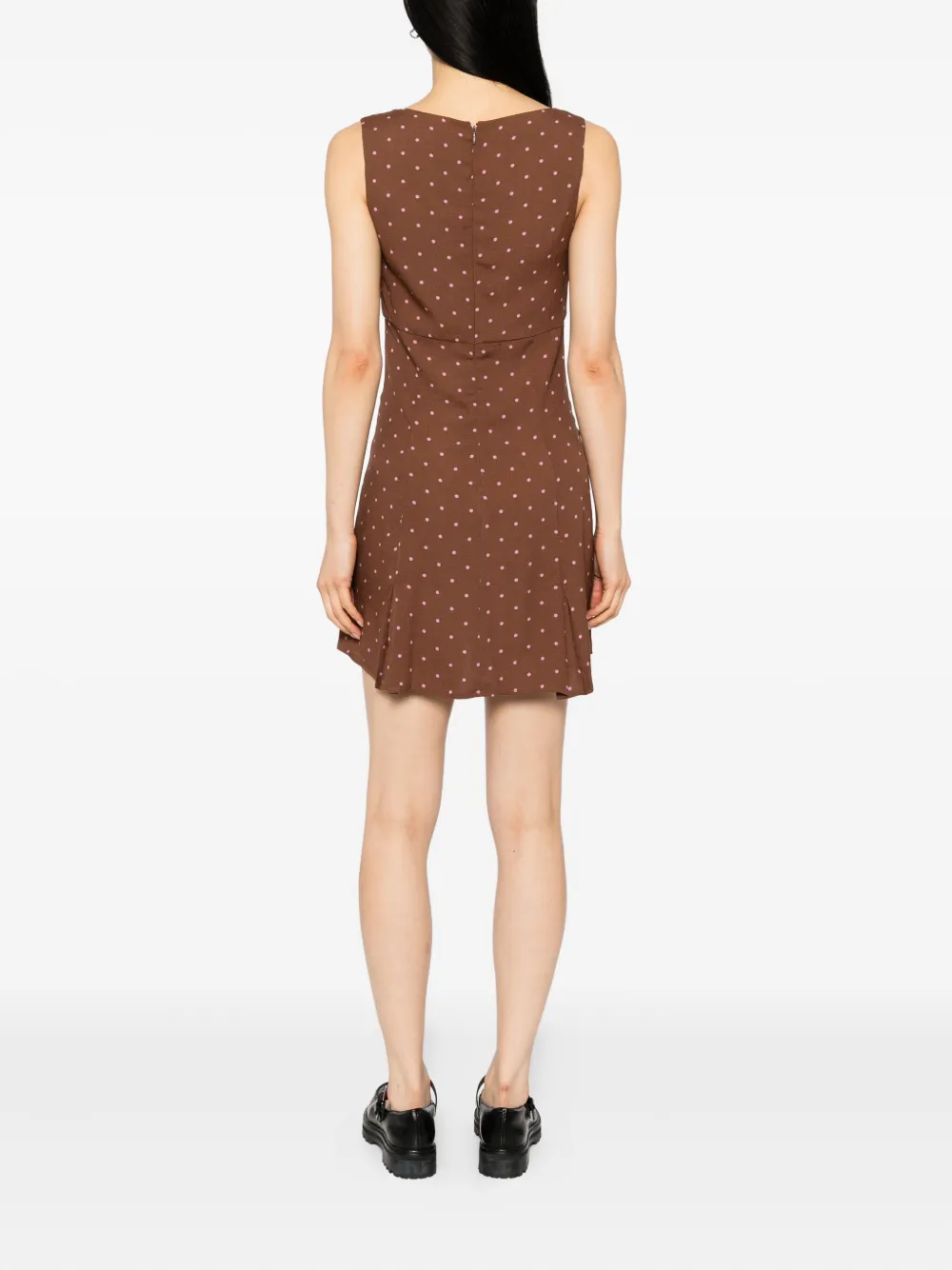 Reformation Cher Dress In Brown