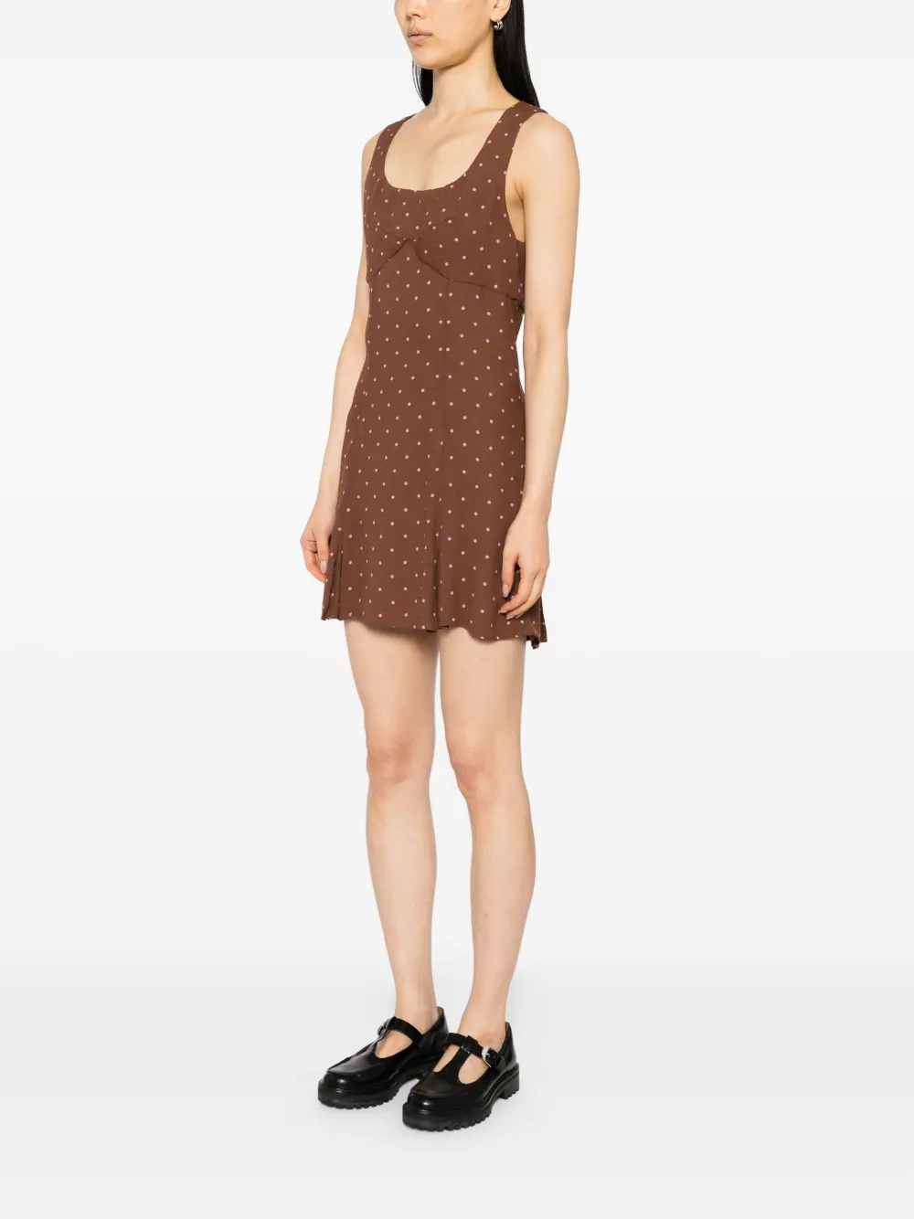 Reformation Cher Dress In Brown