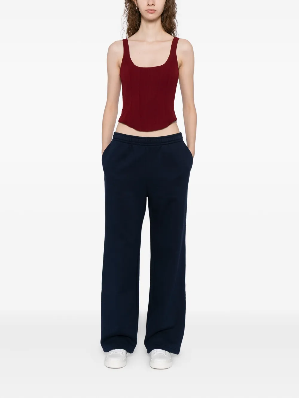 Reformation KIRA trainingsbroek met wijde pijpen - Blauw