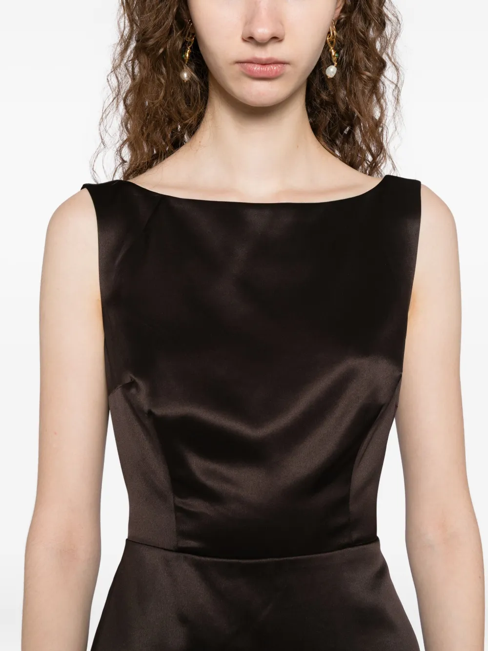 Reformation Zenni Dress In Brown