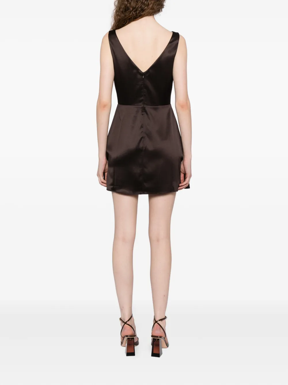 Reformation Zenni Dress In Brown