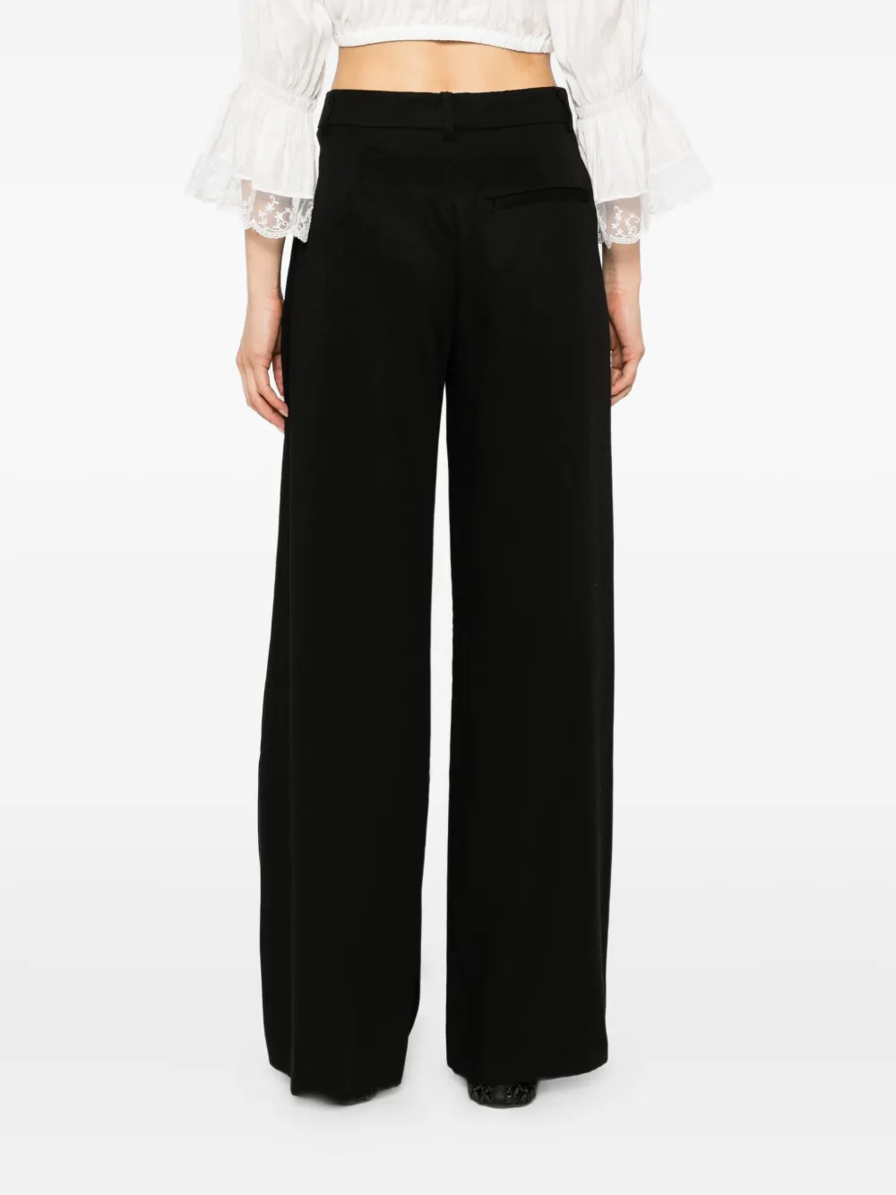 Reformation Carter Trousers In Black