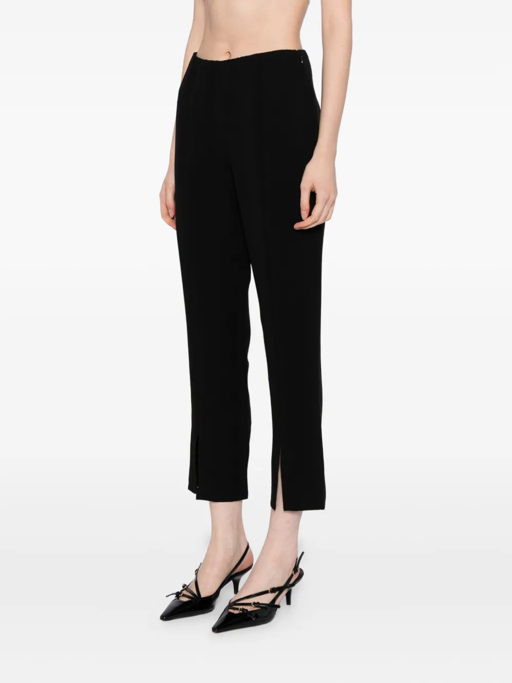 Reformation Pierre Mid Rise Pants In Black
