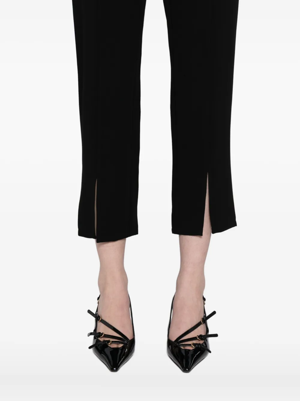 Reformation Pierre Mid Rise Pants In Black