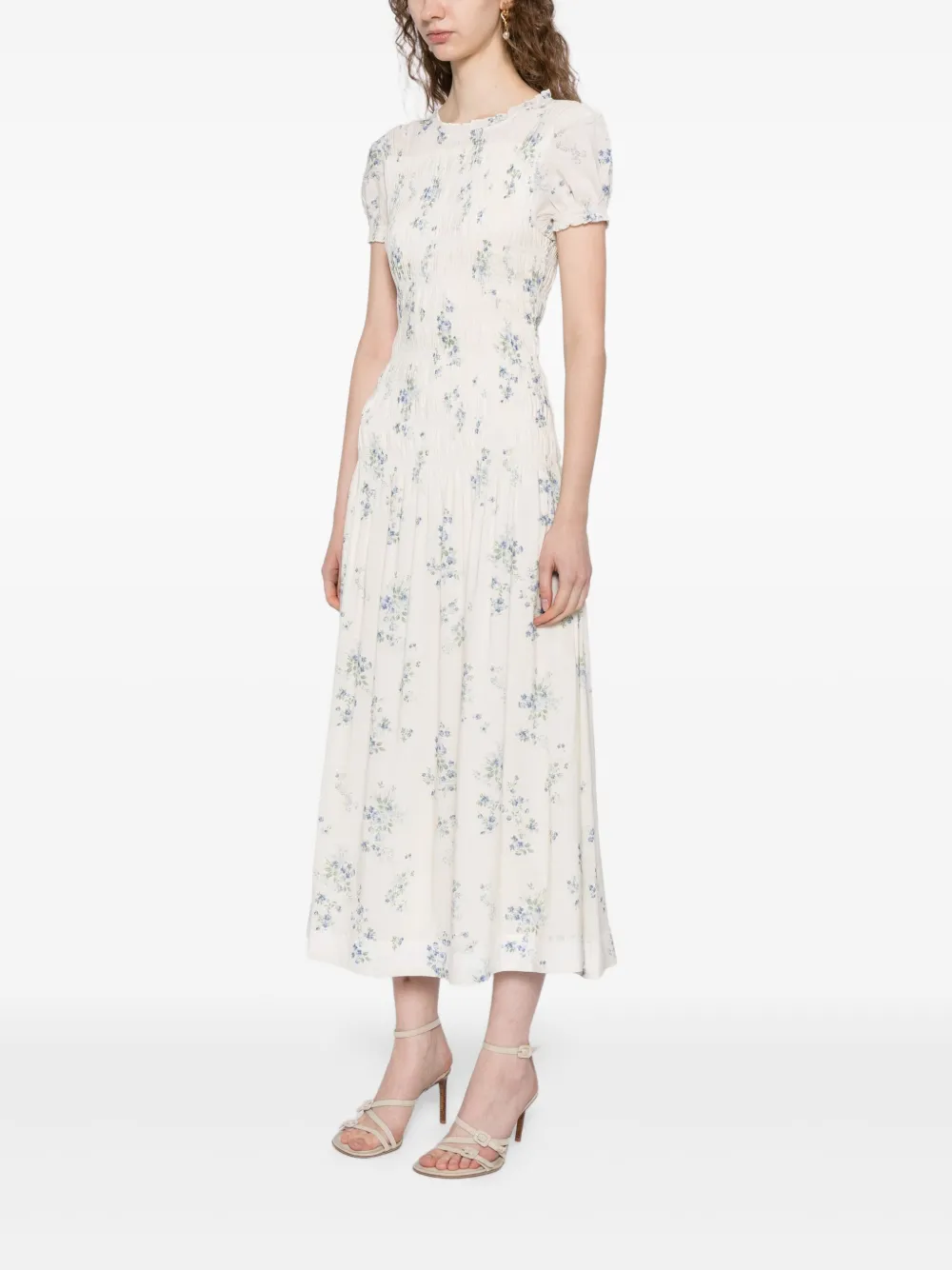 Reformation Kiria jurk Beige