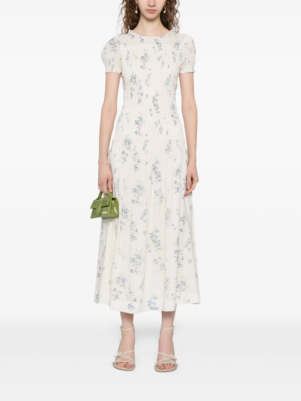 Reformation Kiria jurk - Beige