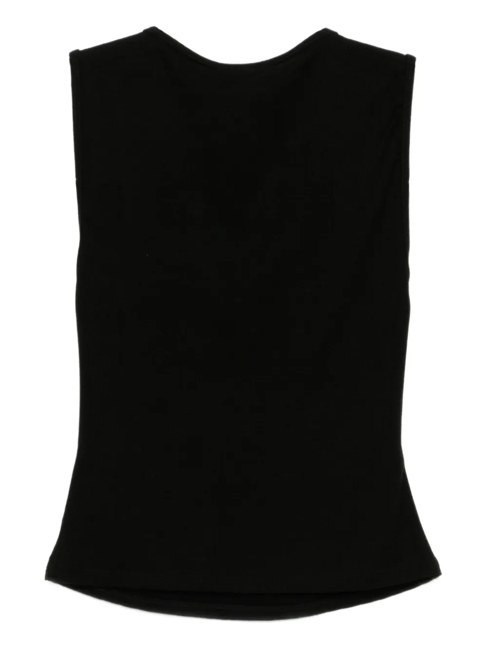 Reformation Bella Vest In Black