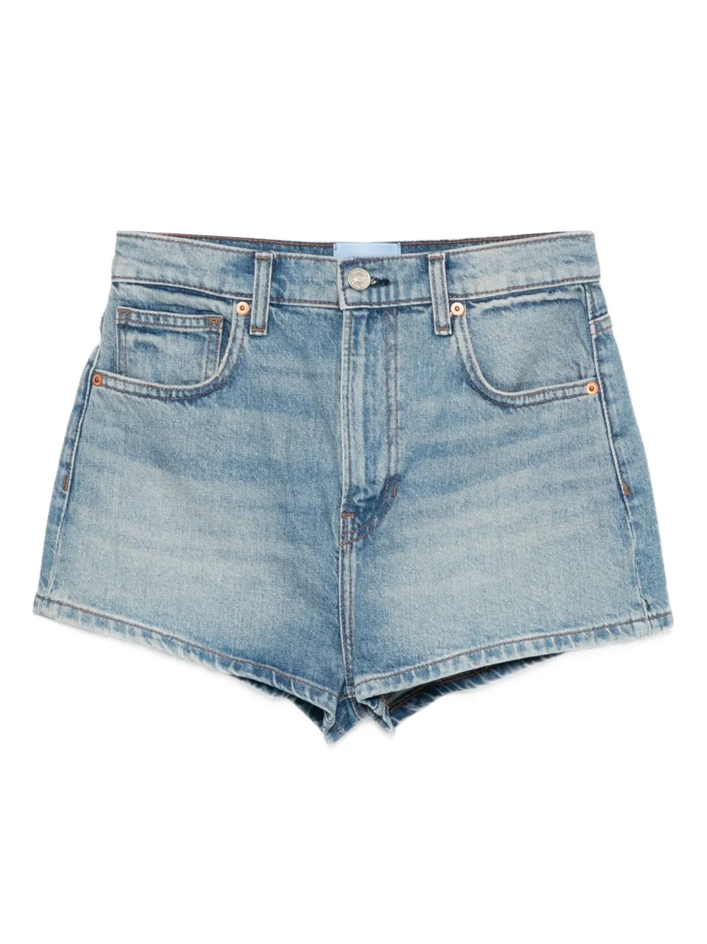 Reformation Jensen Denim Shorts In Blue