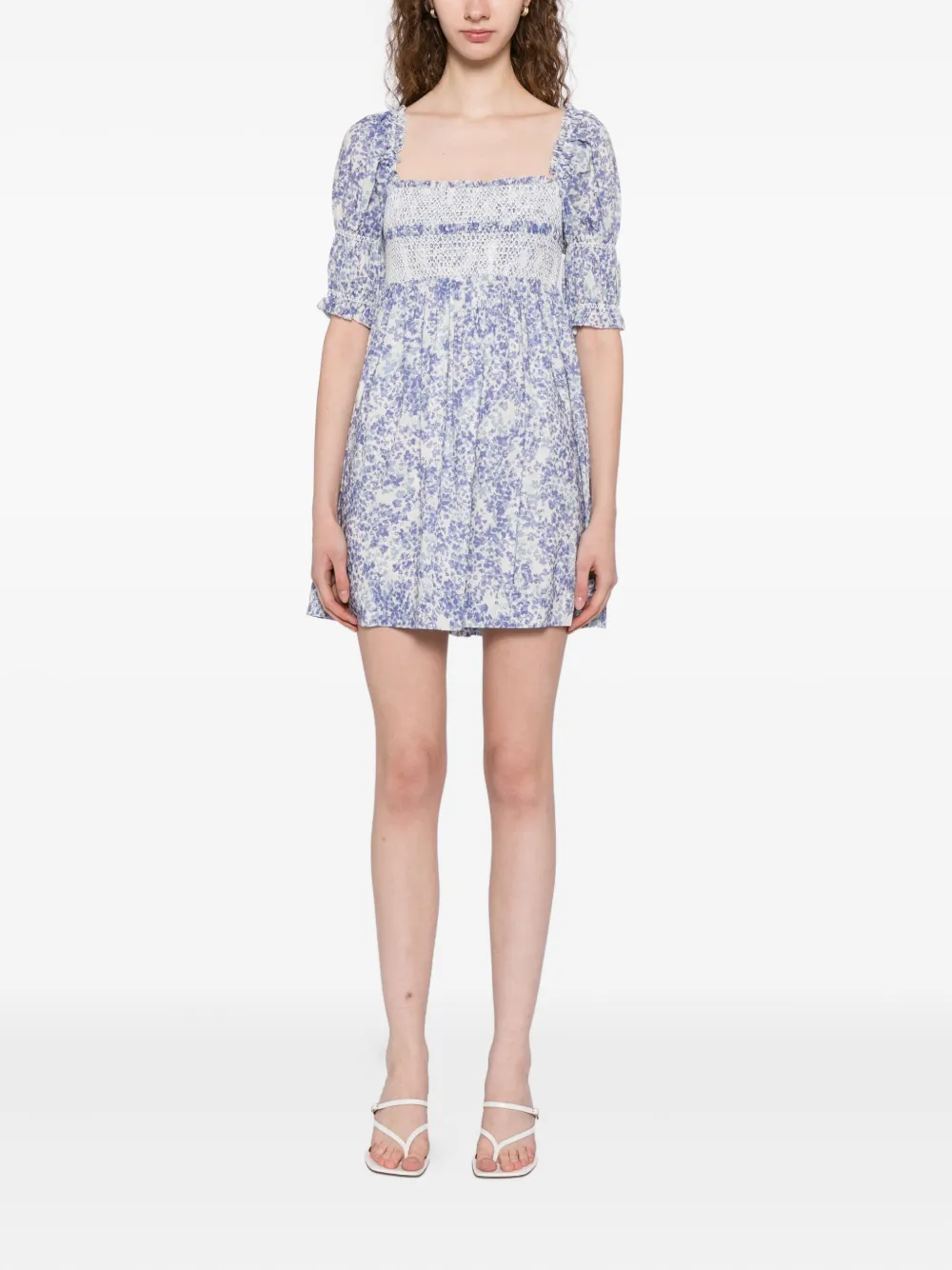 Reformation DIONE jurk - Blauw