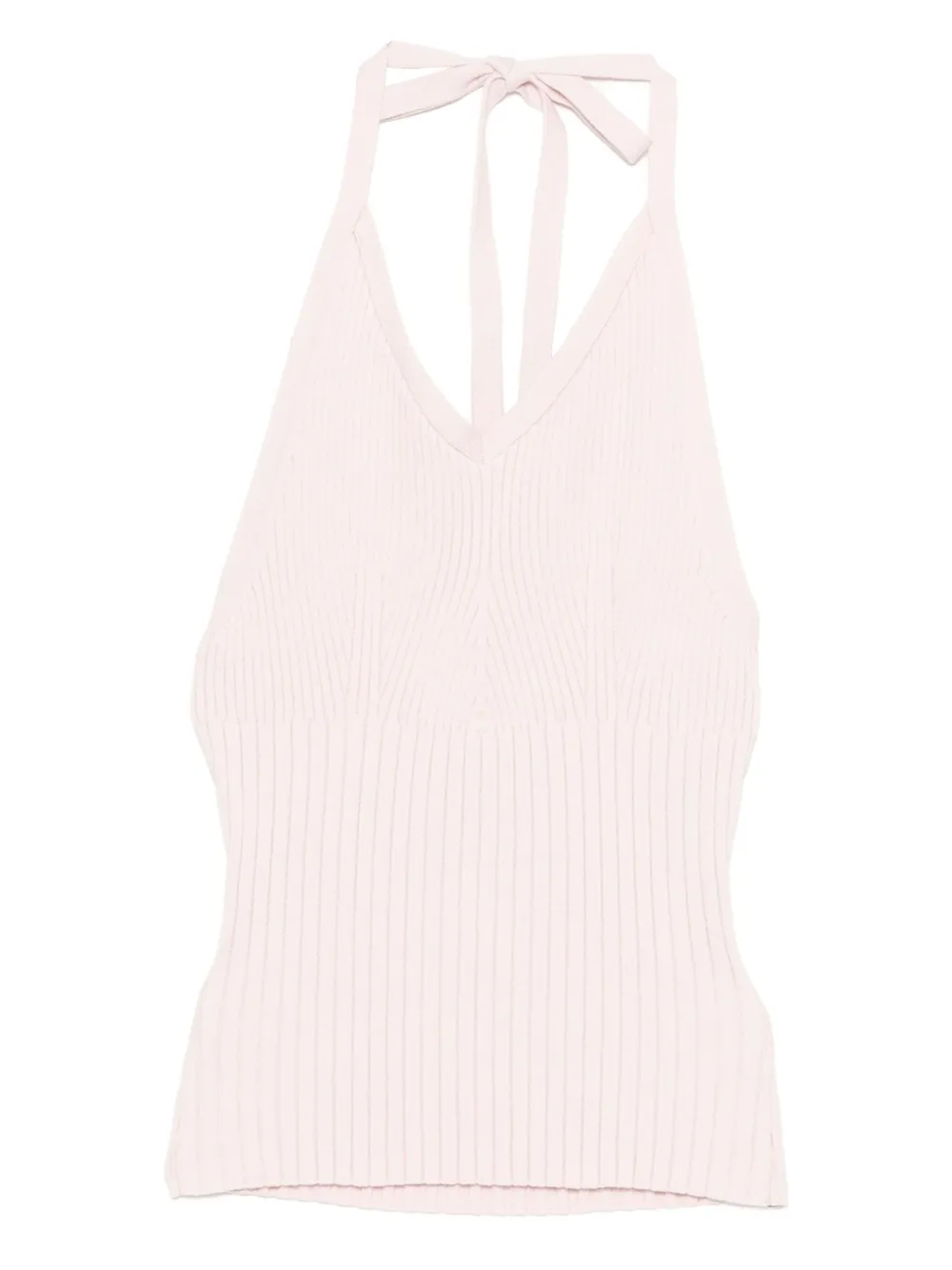 Reformation top Delia con cuello halter | rosado | Image 1