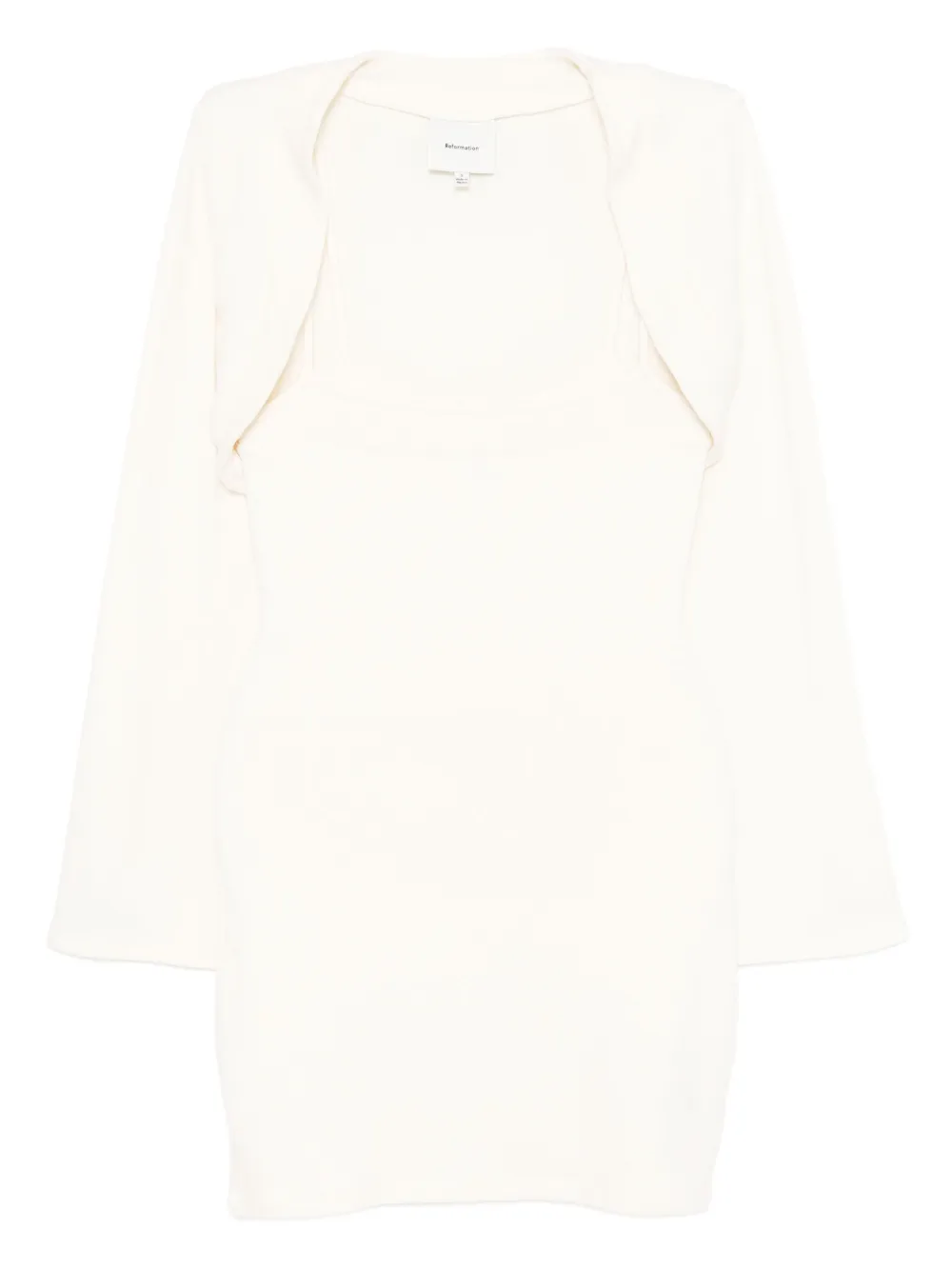 Reformation Chloe Knit Dress Set In White