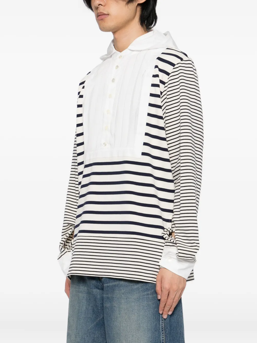  Masu Marine Striped Shirt - Neutrals 