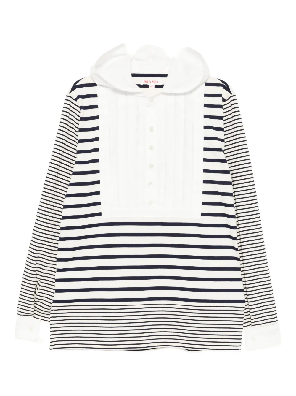 Masu Marine Striped Shirt In Neutral