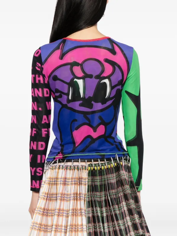 Chopova Lowena バラストメッシュトップ 25SS 長袖Tシャツ Chopova Lowena バラストメッシュトップ 25SS 長袖Tシャツ M