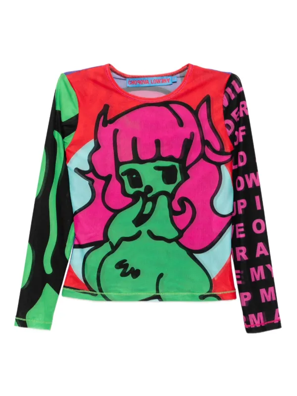 Chopova Lowena メッシュ トップ | ピンク | FARFETCH JP