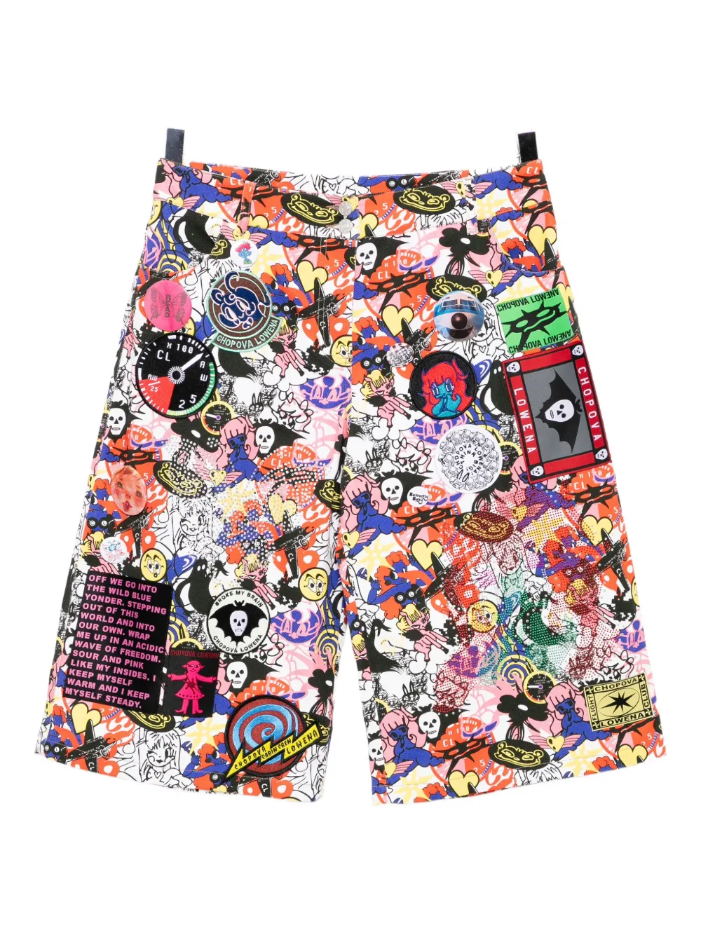 Chopova Lowena Cosmo Shorts In White