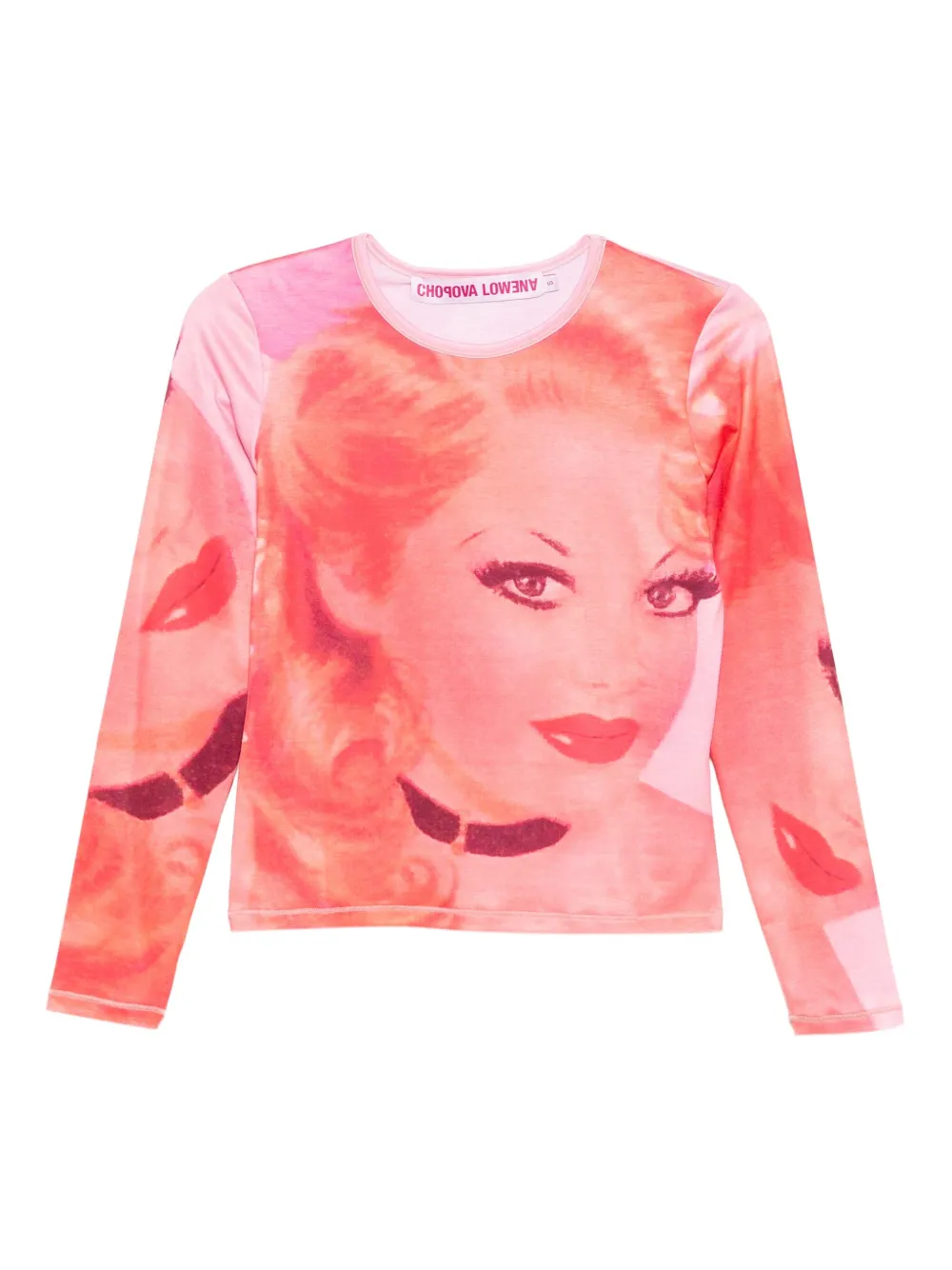 Chopova Lowena Pinky T-shirt | Red | Image 1