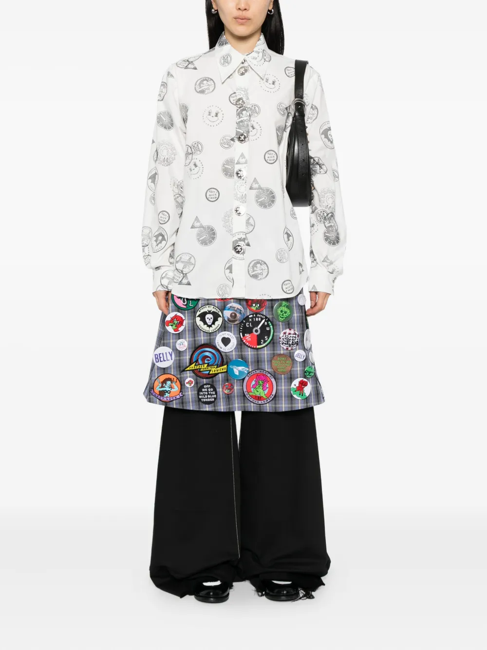 Chopova Lowena Blouse met bloemenprint - Wit