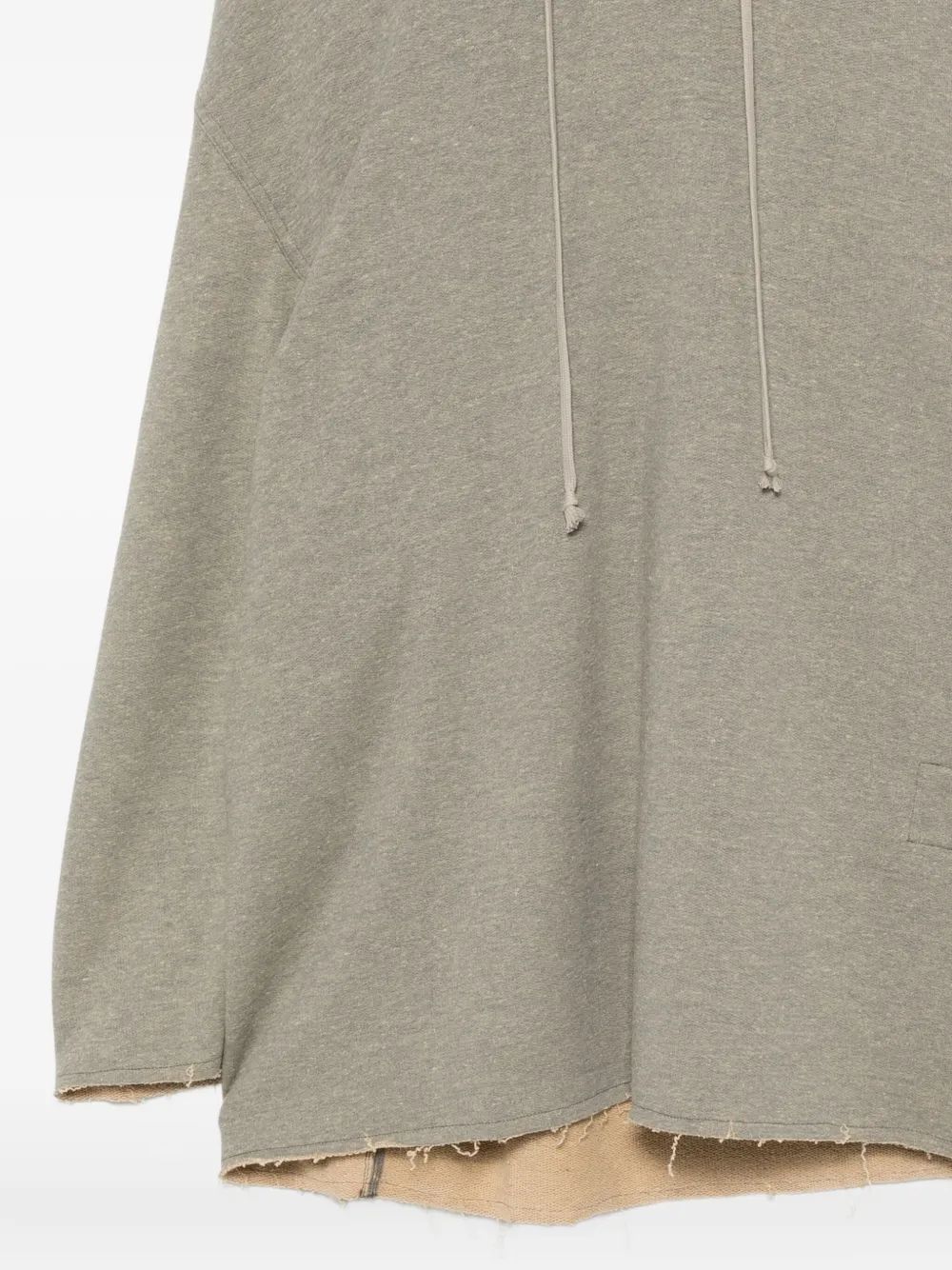 Rick Owens Drkshdw Peter Hoodie With Drawstring And Kangaroo Pocket In Gray