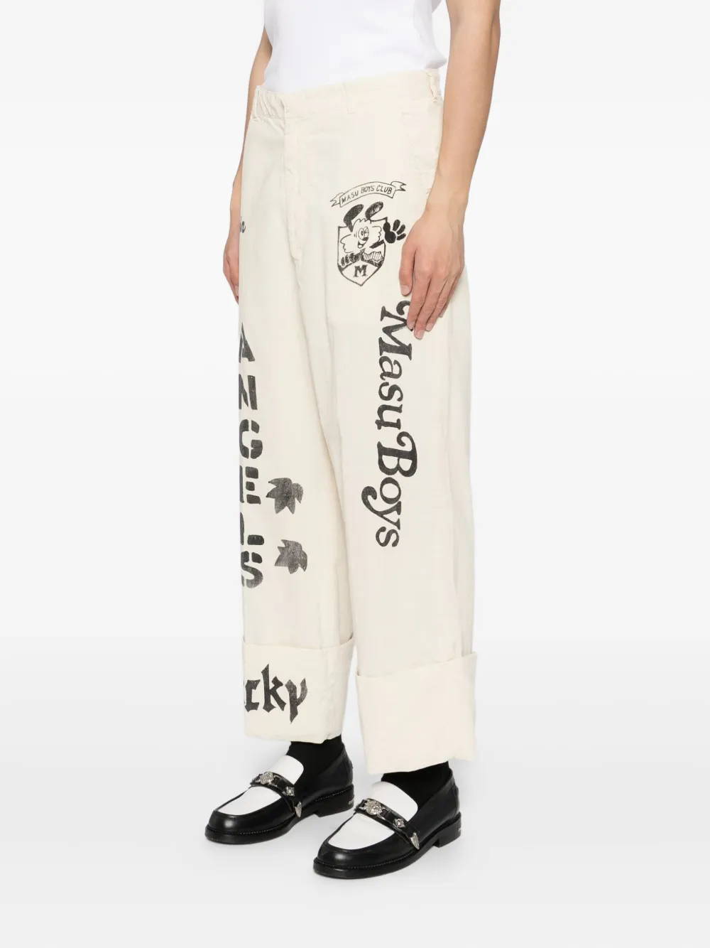  Masu X Verdy M.b.c. Memorial Trousers - Neutrals 