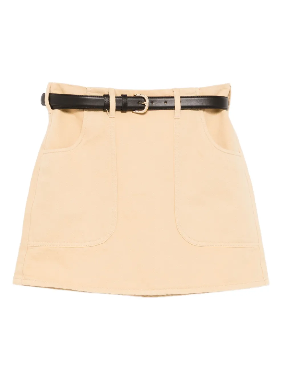 Self-Portrait a-line belted mini skirt | Neutrals | Image 1