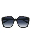 Chloé geometric-frame sunglasses - Black