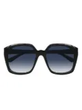 Chloé geometric-frame sunglasses - Black
