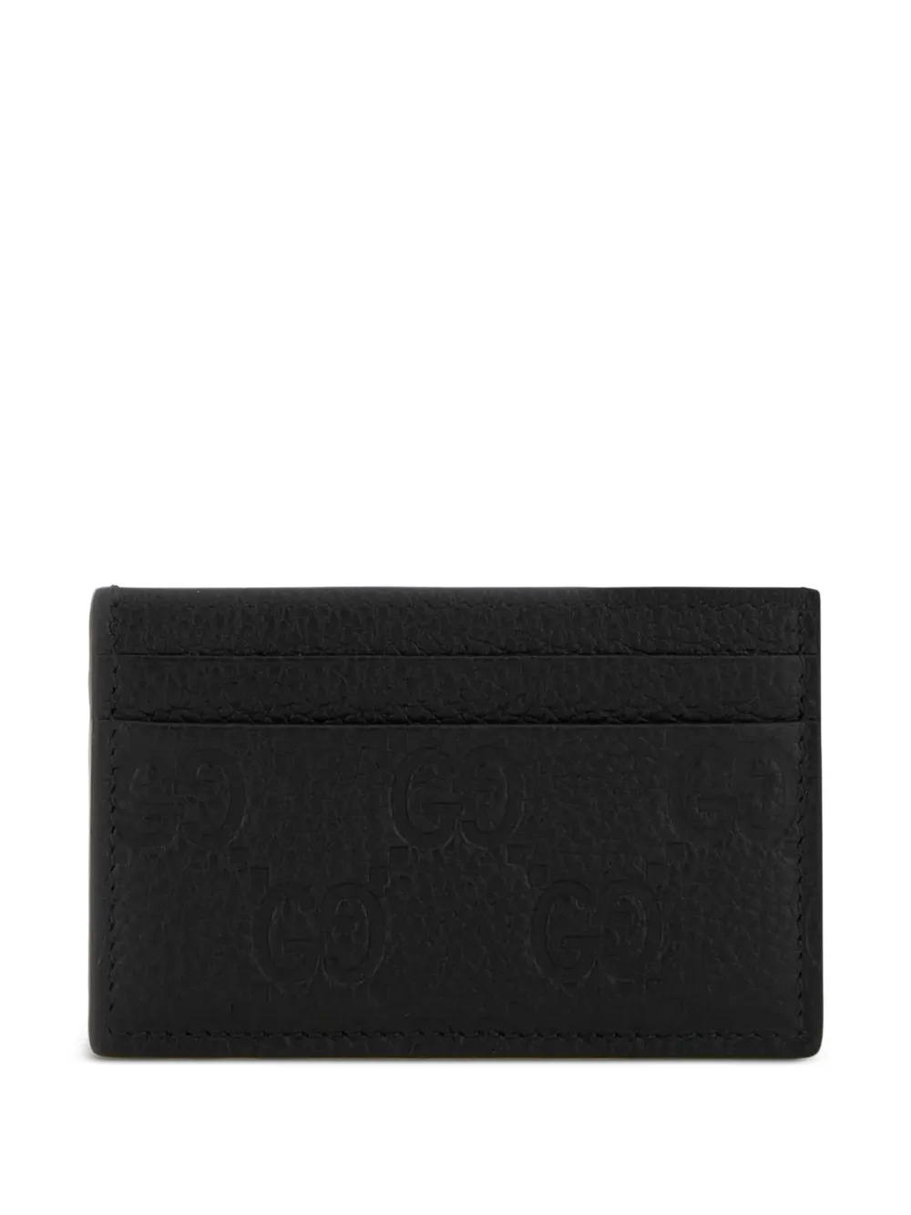 Gucci GG-debossed leather card holder | Black | Image 1