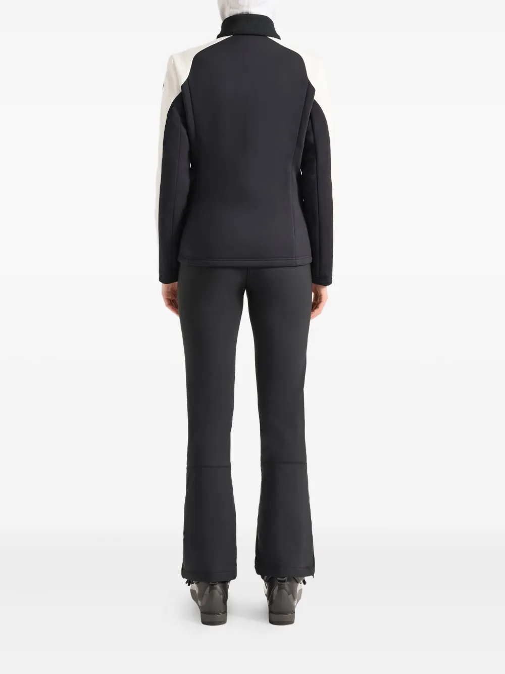 Fusalp Colour-block Ribbed-collar Ski Jacket In Animal Print