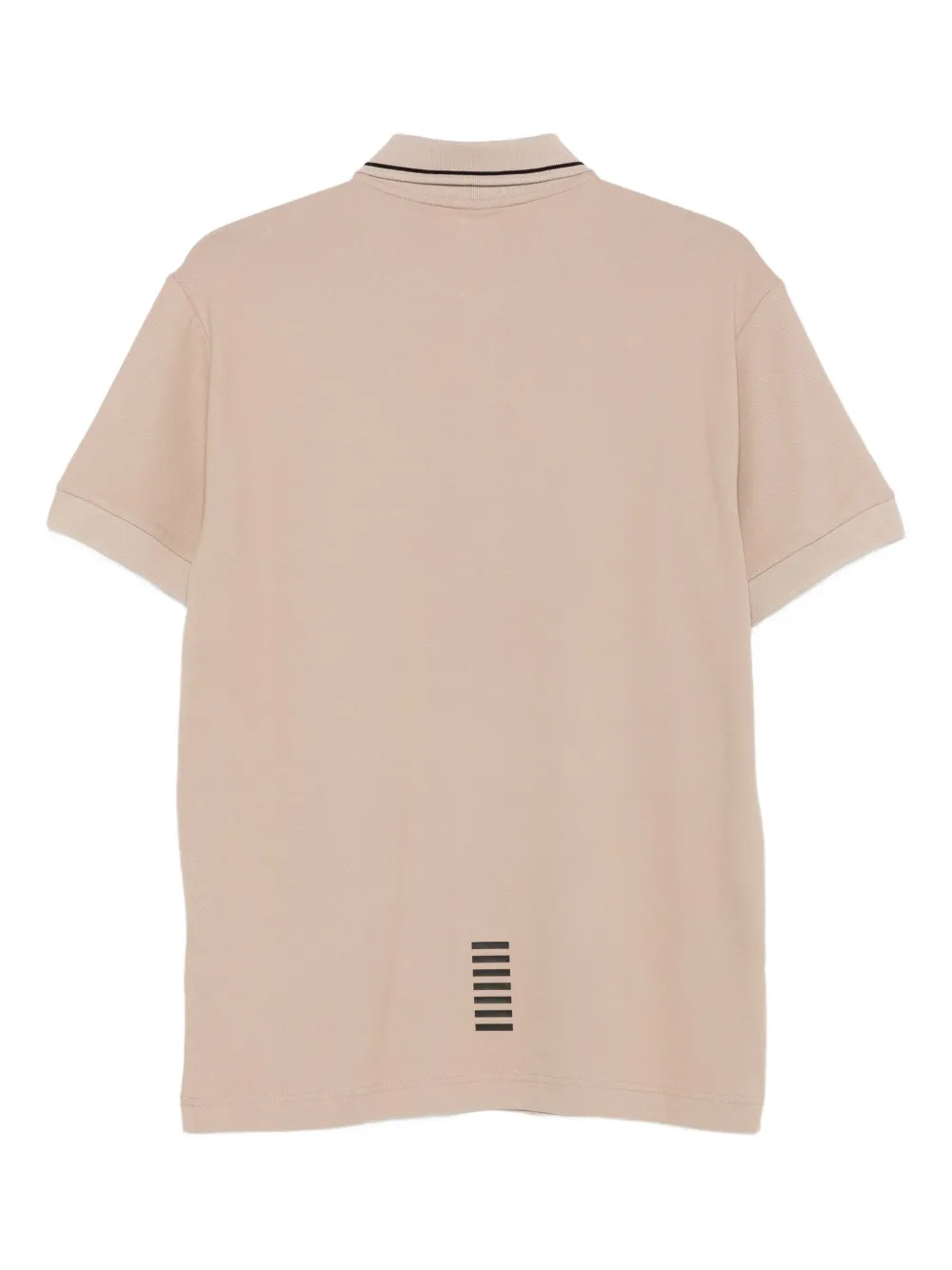 Ea7 Emporio Armani logo-print point-collar polo shirt - Beige