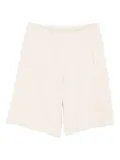 Ea7 Emporio Armani logo-embossed shorts - Neutrals