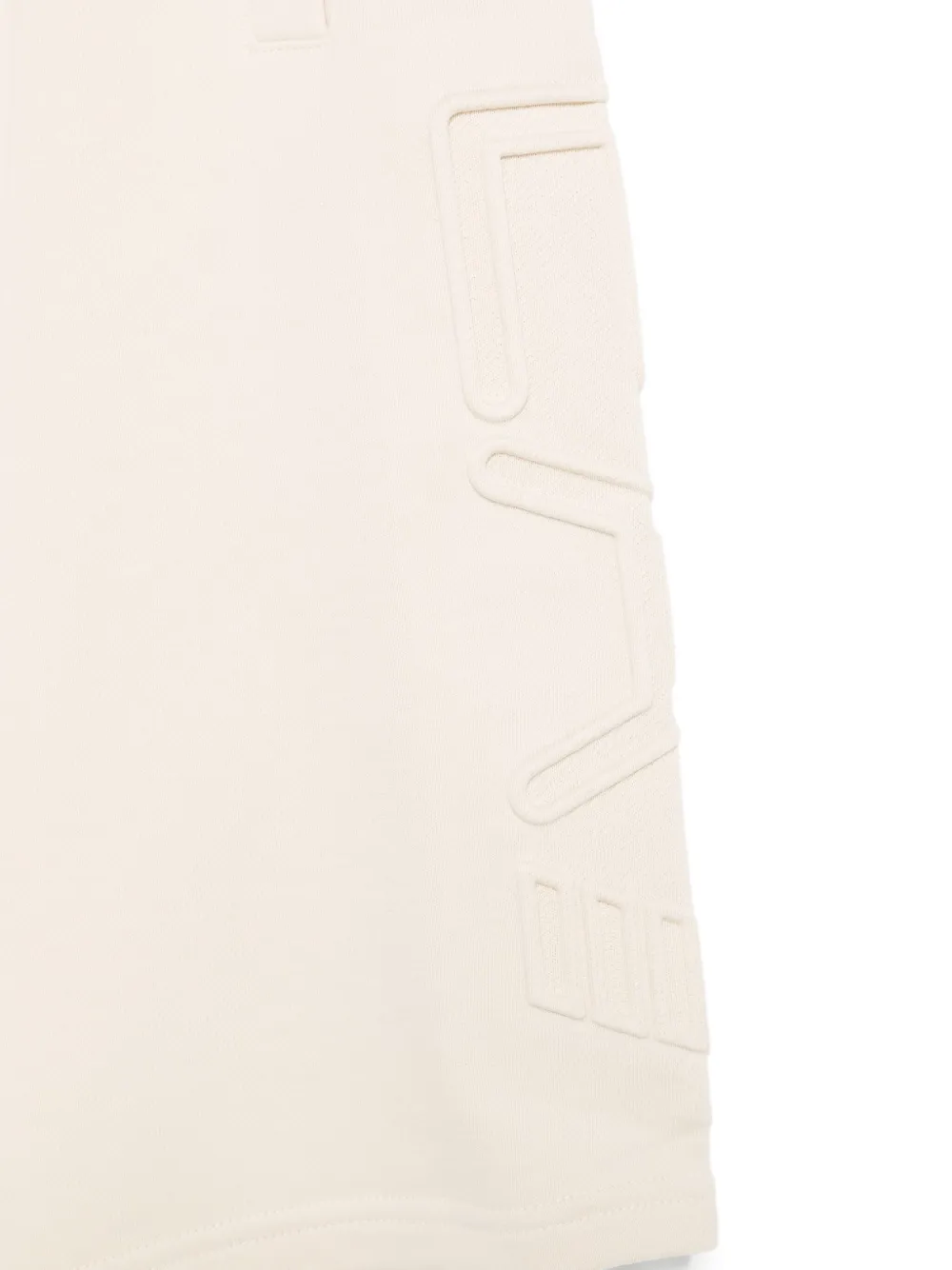 Ea7 Emporio Armani logo-embossed shorts Beige