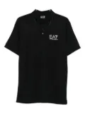 Ea7 Emporio Armani logo-print polo shirt - Black