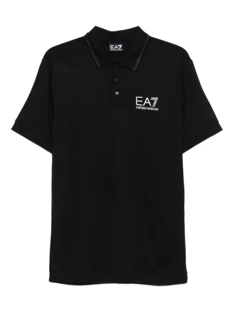 Ea7 Emporio Armani logo-print polo shirt