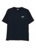 Ea7 Emporio Armani logo-print cotton T-shirt - Blue