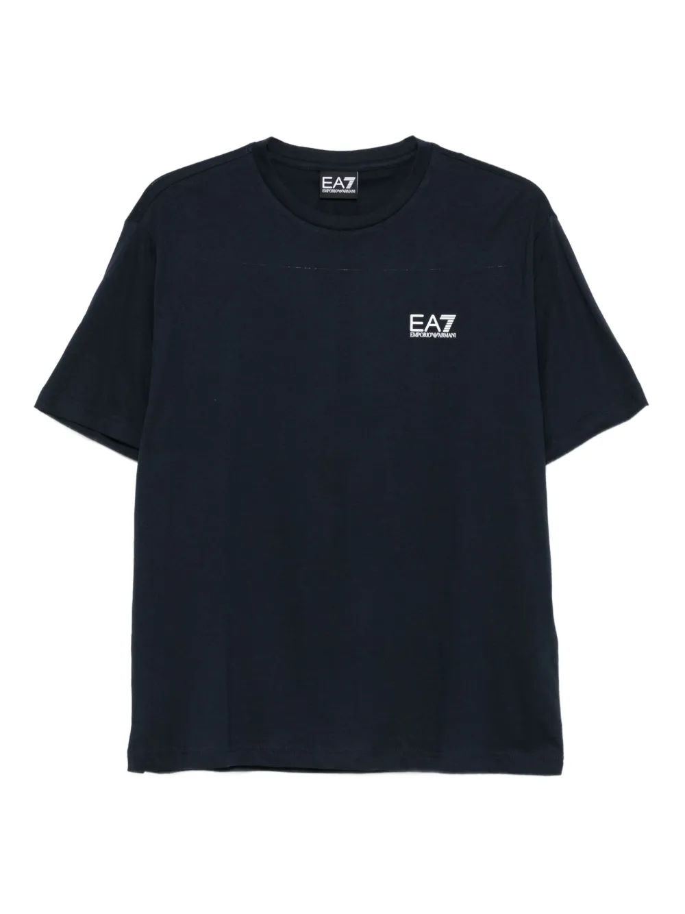Ea7 Emporio Armani logo-print cotton T-shirt | Blue | Image 1