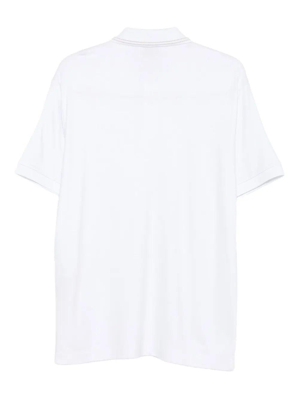 Ea7 Emporio Armani logo short-sleeve polo shirt - Wit
