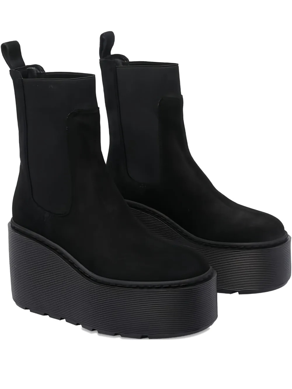 Vic Matie Round-toe Ankle Boots In Black