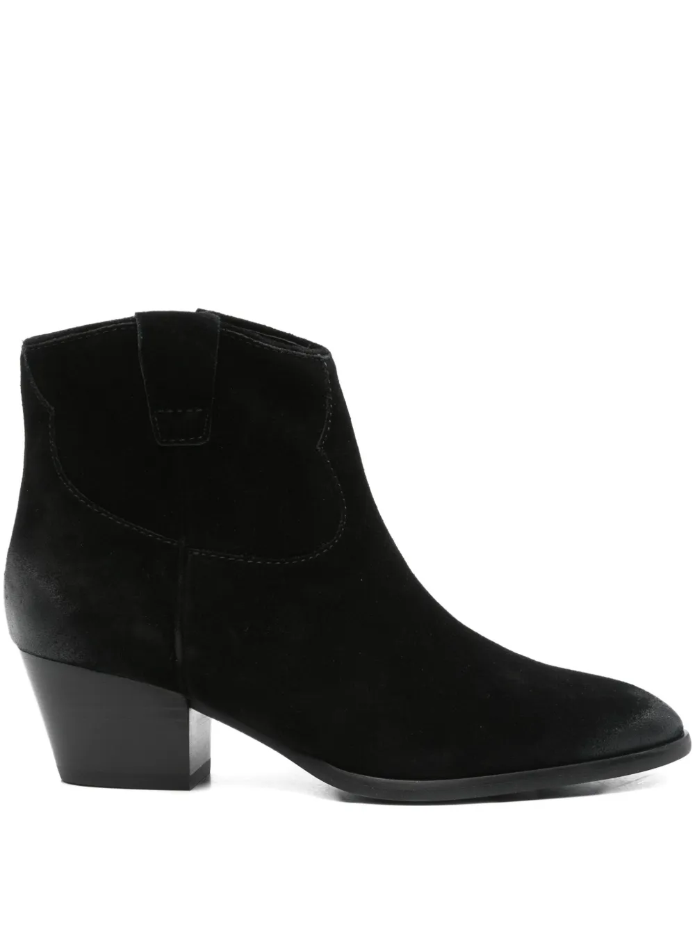 Ash 50mm suede ankle boots Black