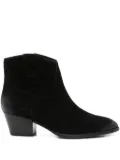 Ash 50mm suede ankle boots - Black