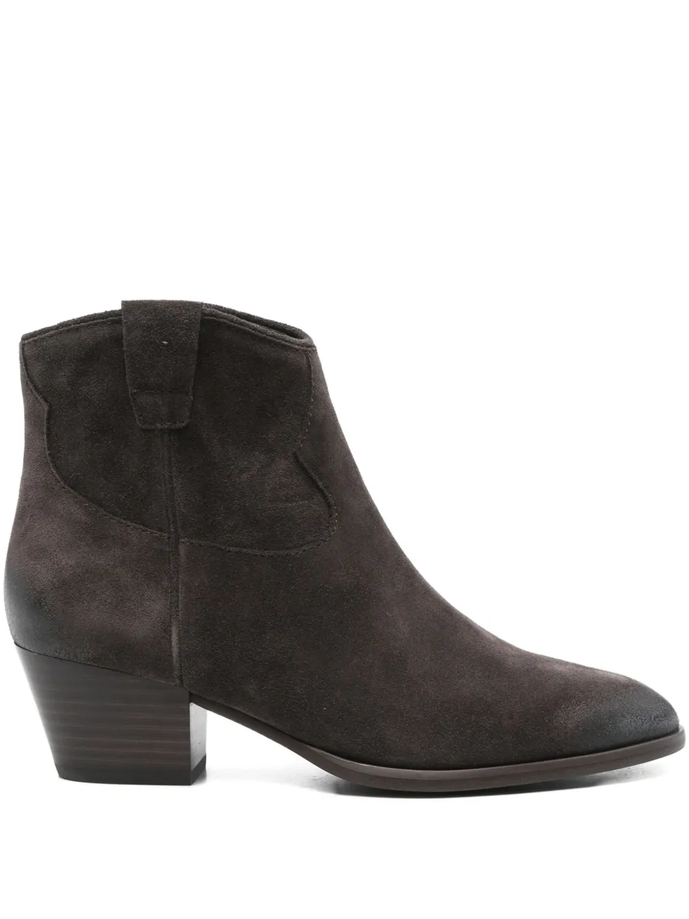 Ash 50mm suede zip-fastening ankle boots Brown