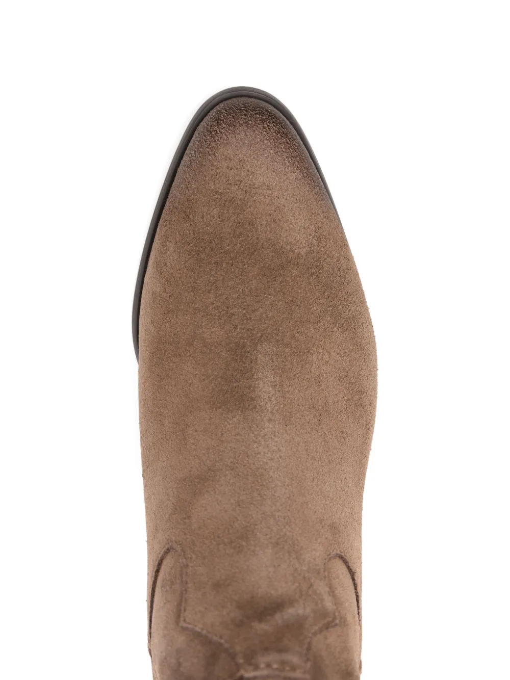 Ash 45mm suede-leather pointed-toe boots Brown