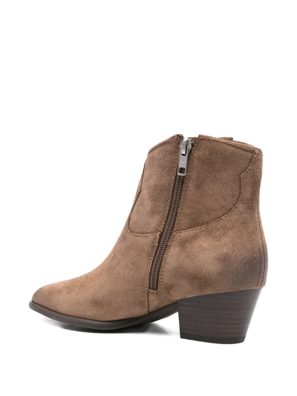 Ash 45mm suede-leather pointed-toe boots Brown