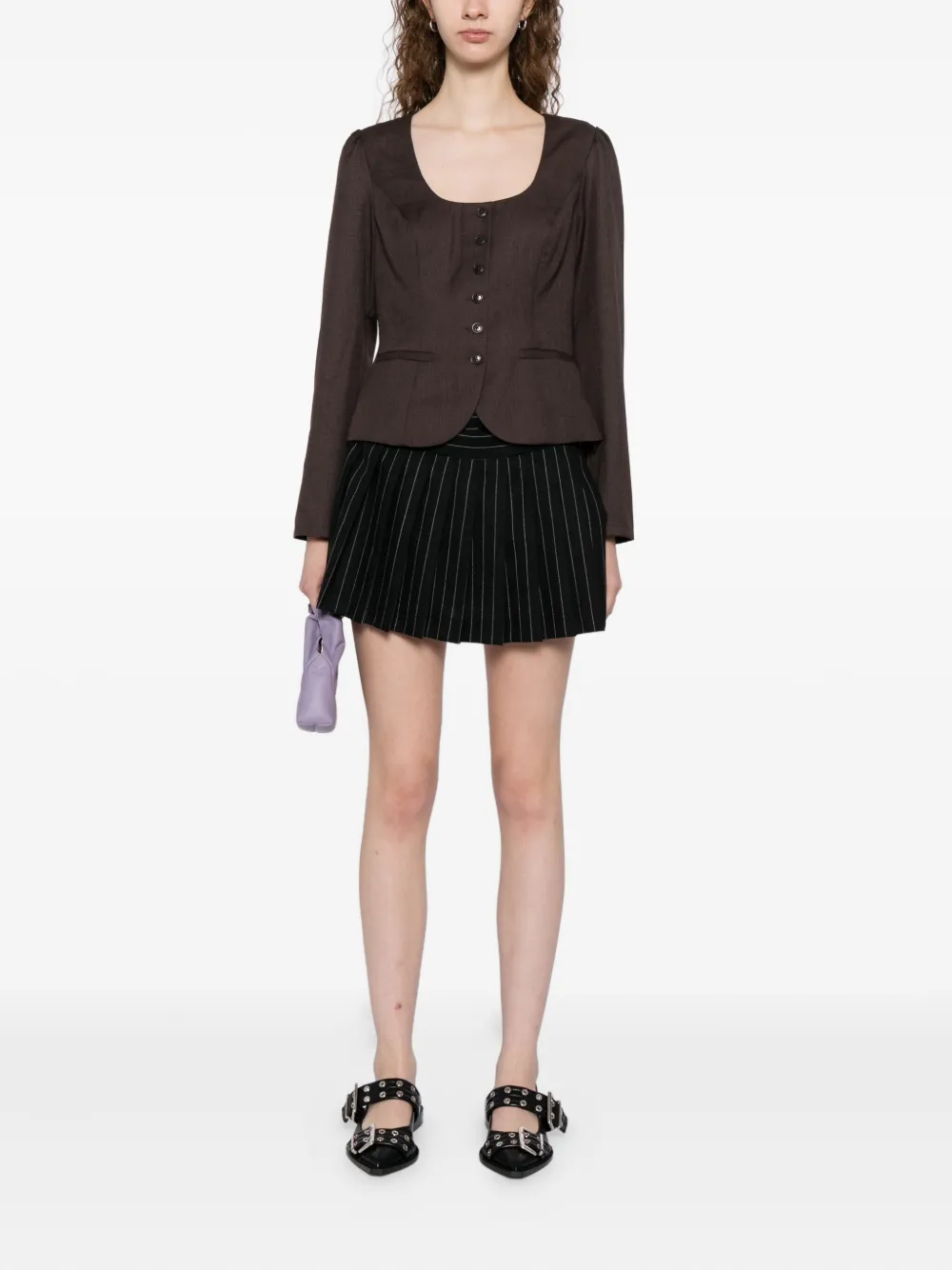 Reformation Prima Jacket In Brown