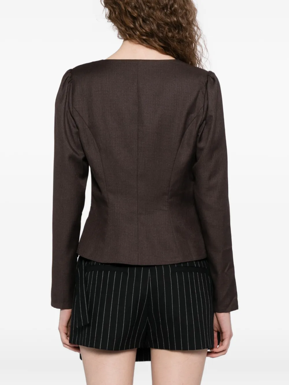 Reformation Prima Jacket In Brown