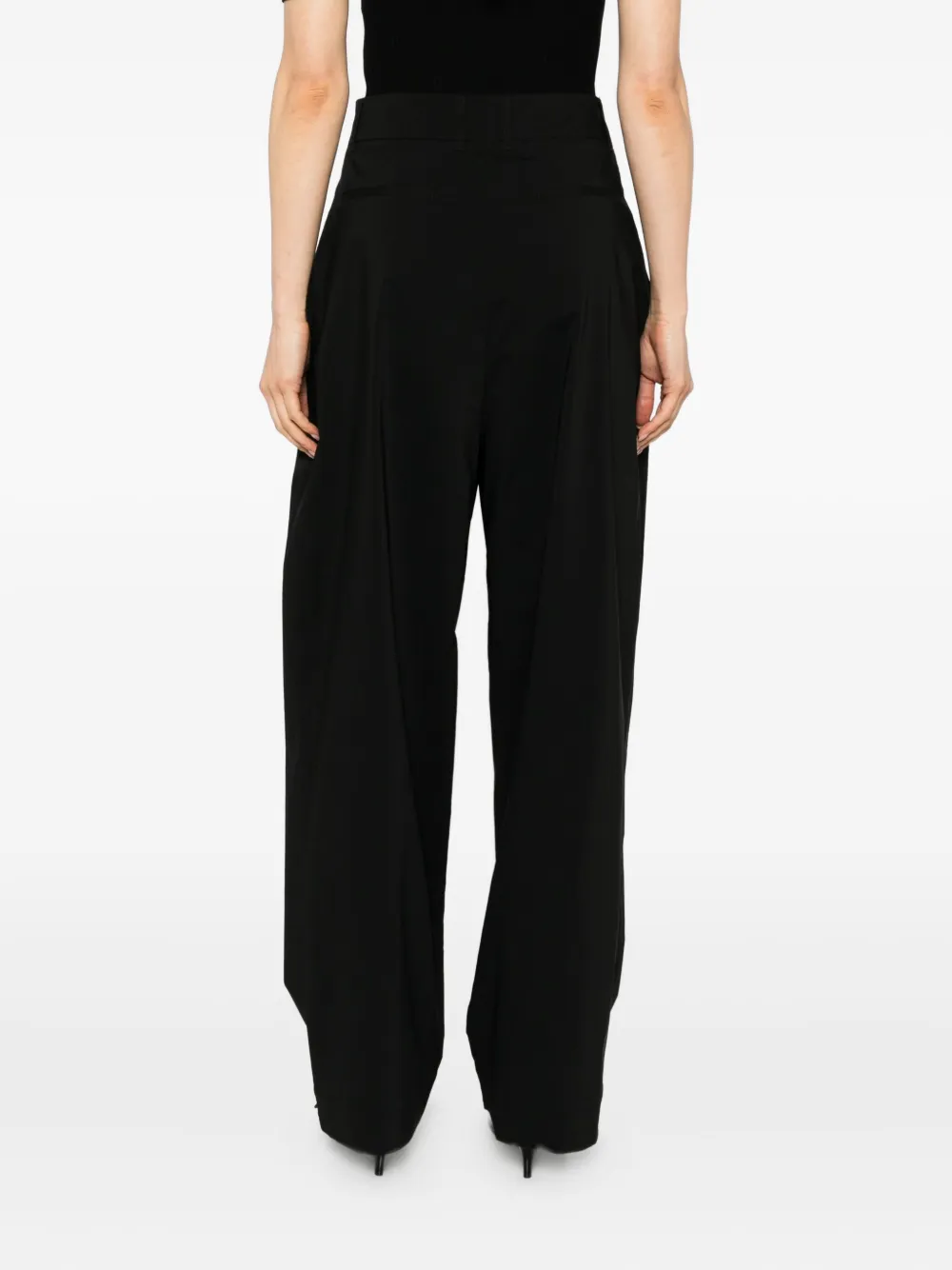 Reformation Danielle Trousers In Black