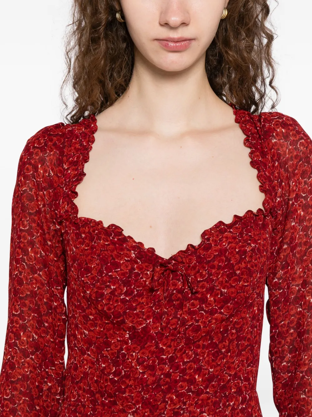 Reformation Remi Dress In Red